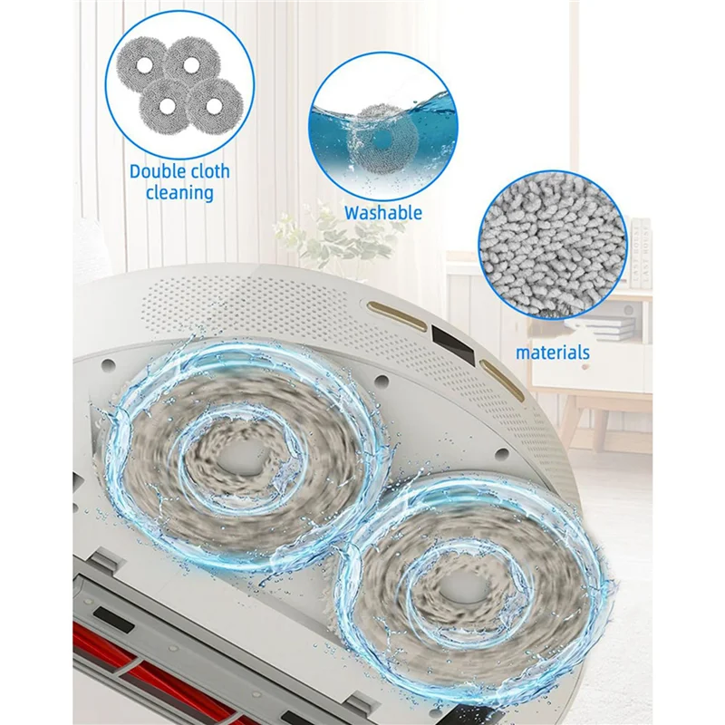 A36T- Roborock Q Revo S Maxv Robot Vacuum Parts Main Side Brush Hepa