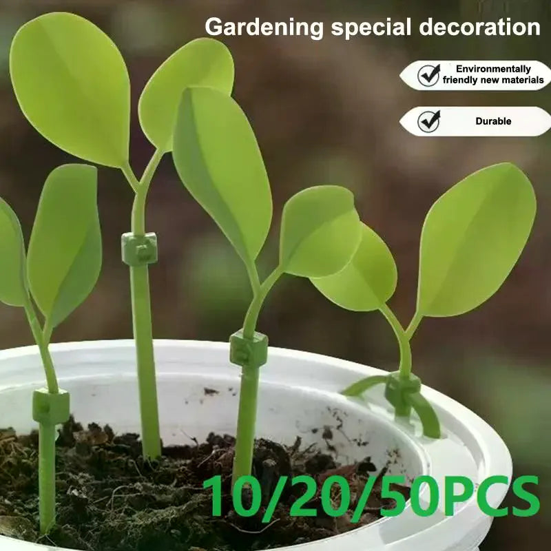 Reusable Leaf Garden Zip Ties – Nylon Plant Support Straps