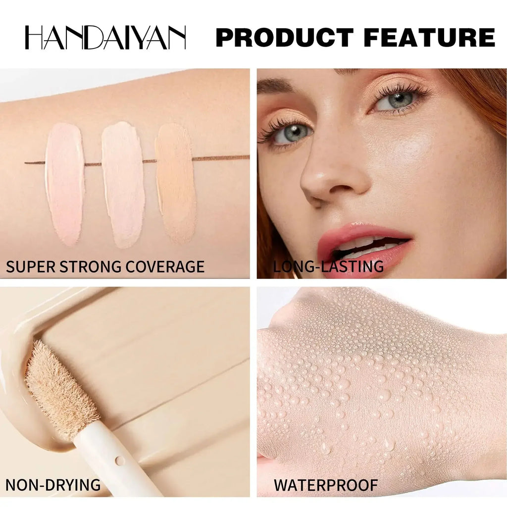 HANDAIYAN 8-Shade Liquid Concealer – Full Coverage & Waterproof