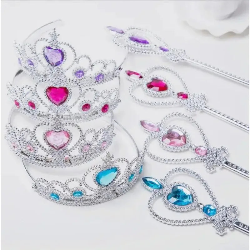 Sweet Princess Tiara Crown Headband Girls Rapunzel Elsa Cosplay Hair