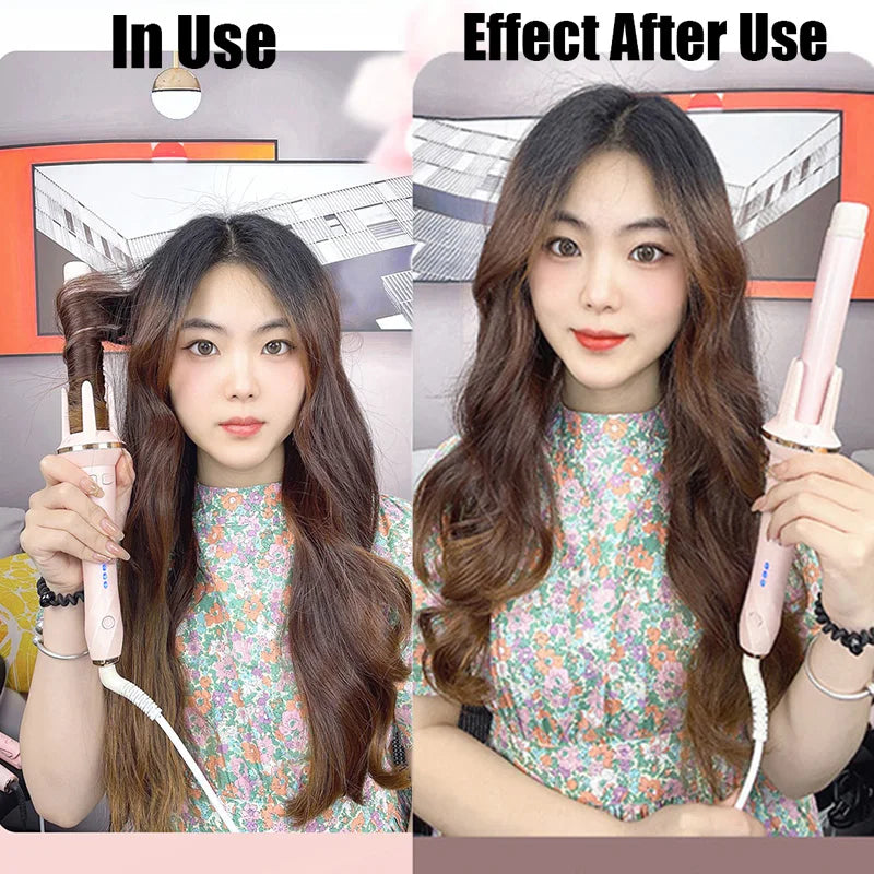 Automatic Ceramic Spin Curling Iron | Negative Ion Wave Curler
