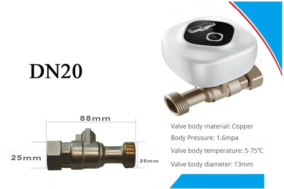 WiFi Smart Ball Valve DN15/DN20/DN25 | eWeLink Alexa Google