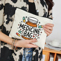 Cosmetic Travel Bag Zippered Toiletry Pouch Pencil Case Organizer