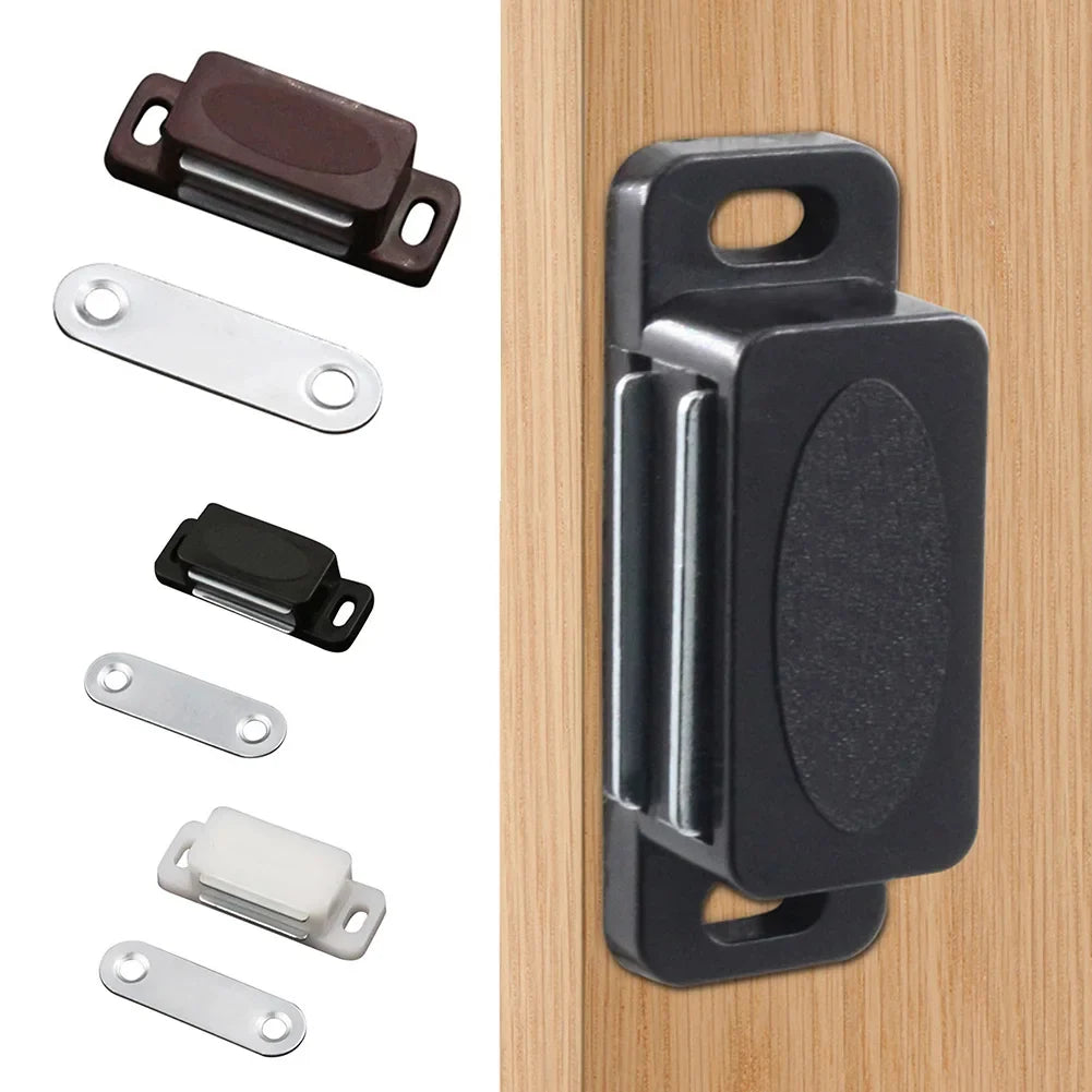 Magnetic Cabinet Catches ABS Plastic Magnet Door Closer Kitchen