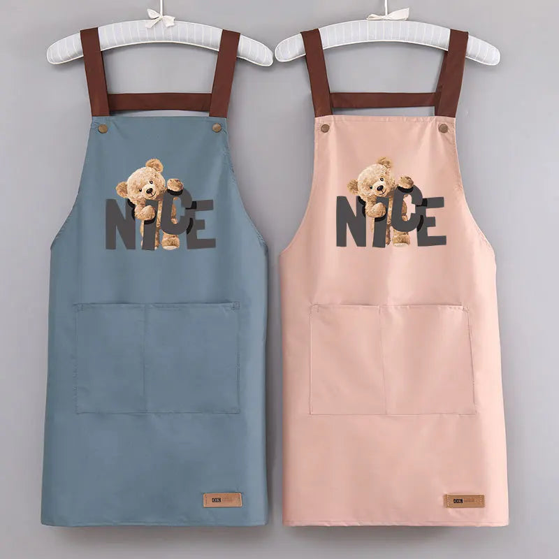 Resistant Dirt Apron Waterproof Oil Household Kitchen Cooking Fashion