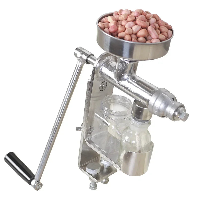Manual Hand-Crank Oil Press | 304 Stainless Steel | 3KG