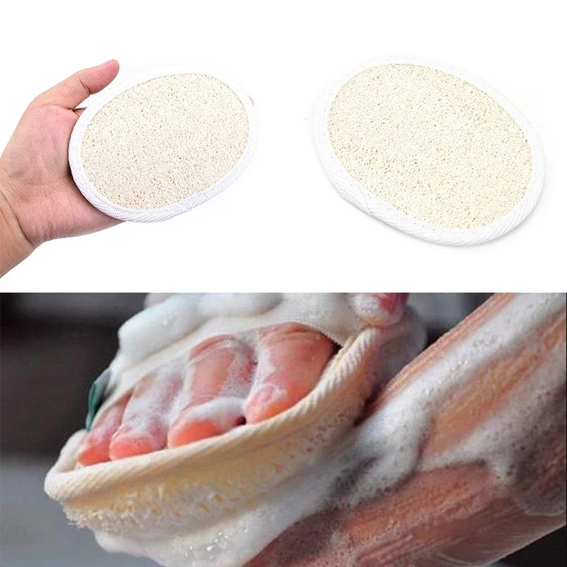 Natural Loofah Sponge Exfoliating Scrubber Pad – Face & Body
