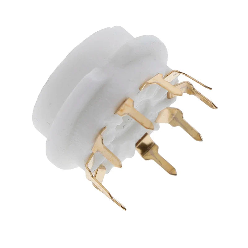 Gold-Plated 9-Pin Ceramic Tube Socket for 12AX7 ECC83 EL84