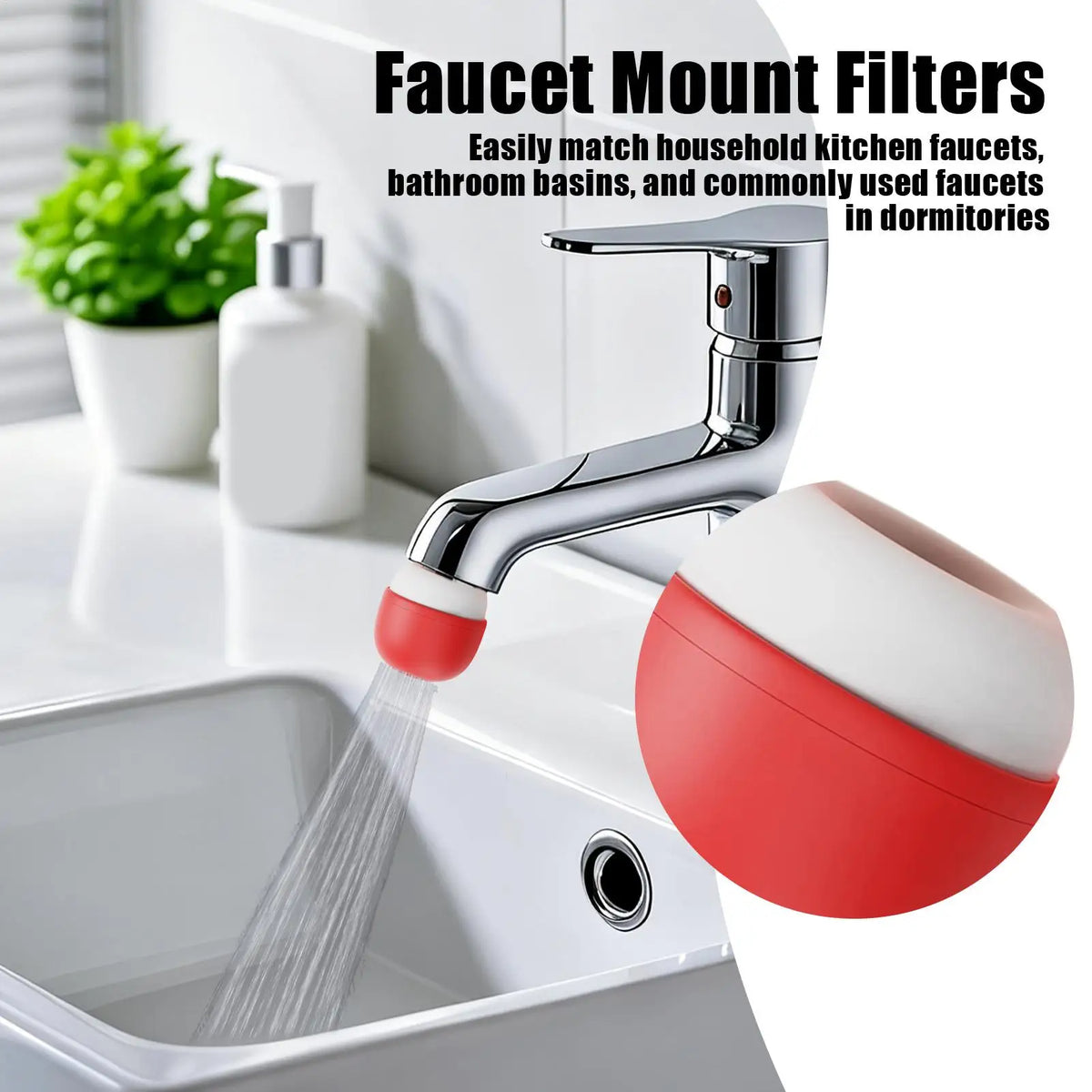Faucet Water Filter | Activated Carbon Tap Purifier