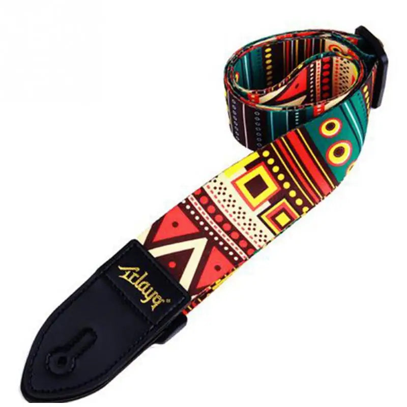 Guitar Strap Multi-color Belts Adjustable Colorful Printing Nylon