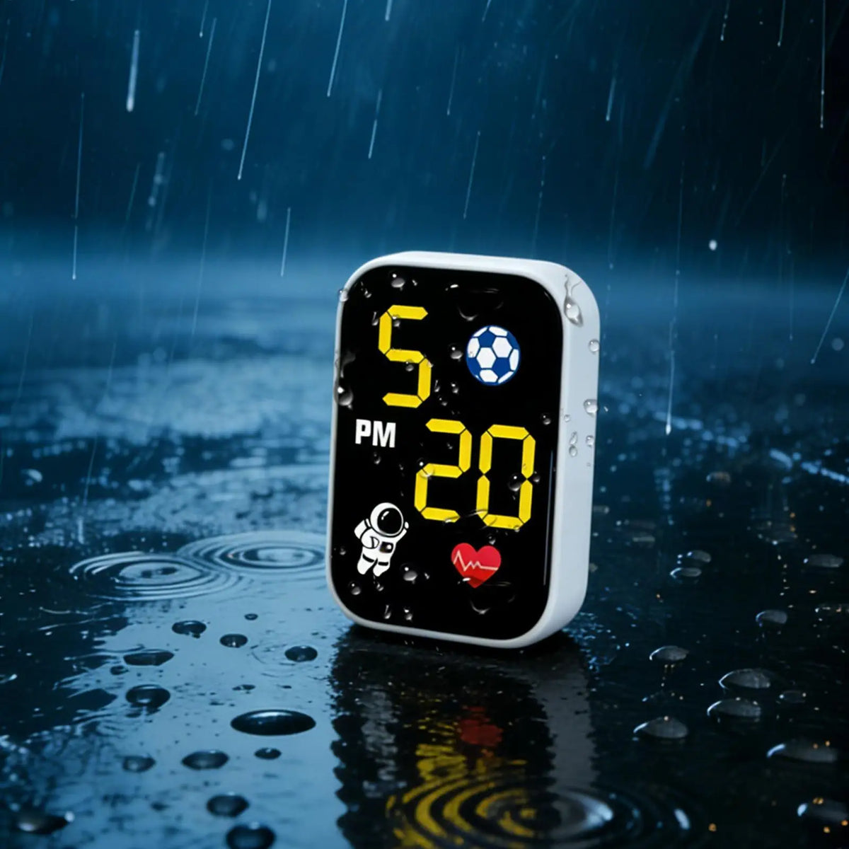Waterproof Mini Motorcycle Dashboard Clock with LED Display