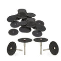32mm Abrasive Cutting Discs & Mandrels for Rotary Tools 11/21/54pc