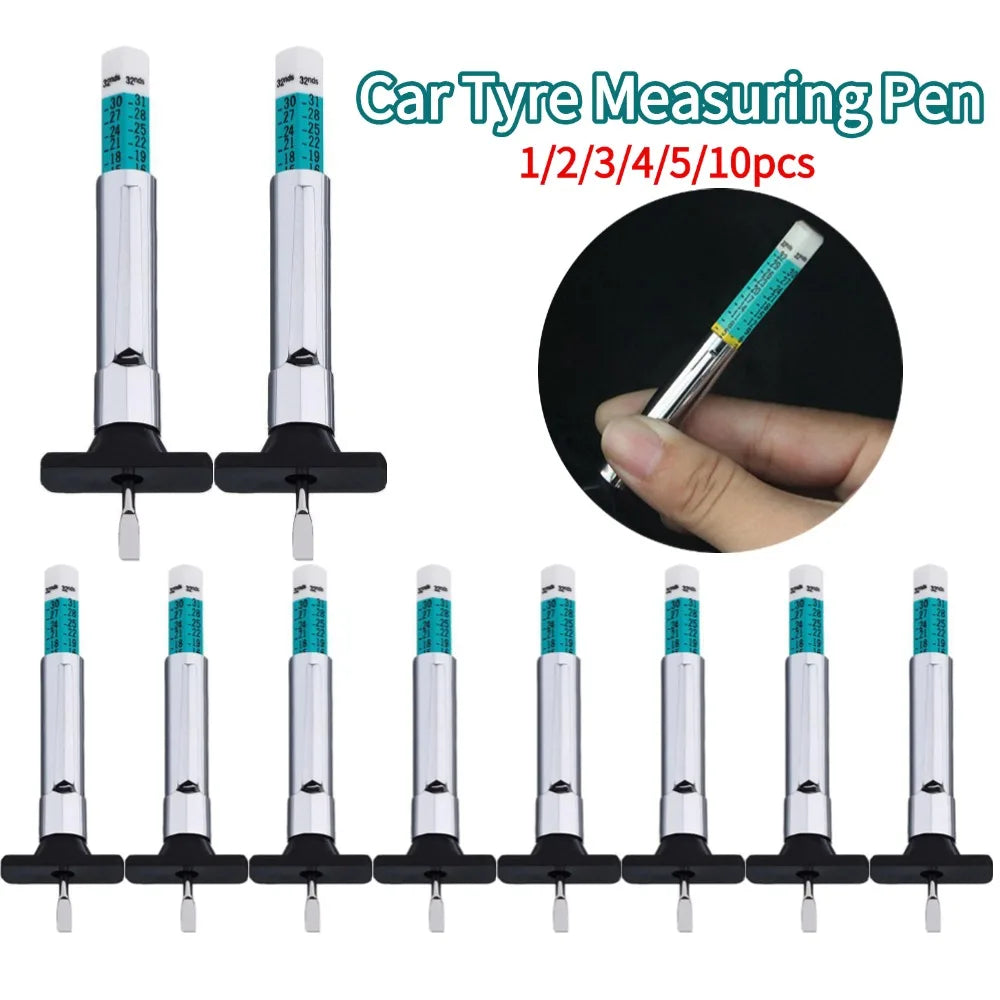 Tire Tread Depth Gauge – 25mm Portable Car Tyre Measuring Pen