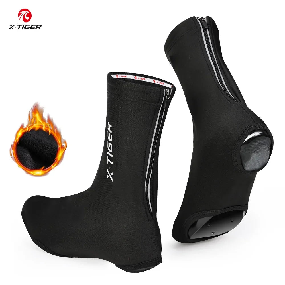 X-TIGER Winter Fleece Cycling Shoe Covers | Unisex Overshoes