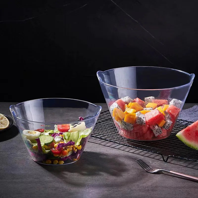 Acrylic Salad Bowl Vegetable Fruit Ice Bucket Wine Champagne Chiller