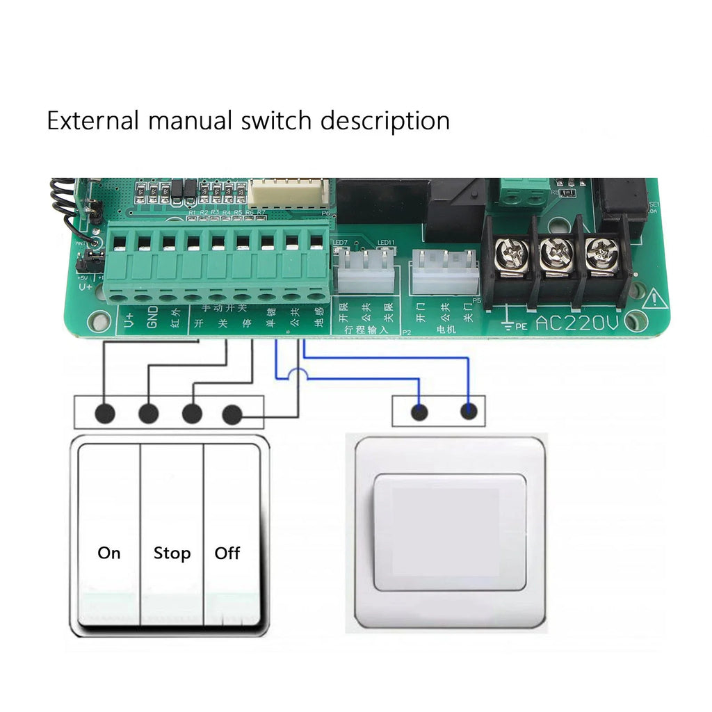 Sliding Gate Opener Control Board Accurate Automatic Door Stable Easy