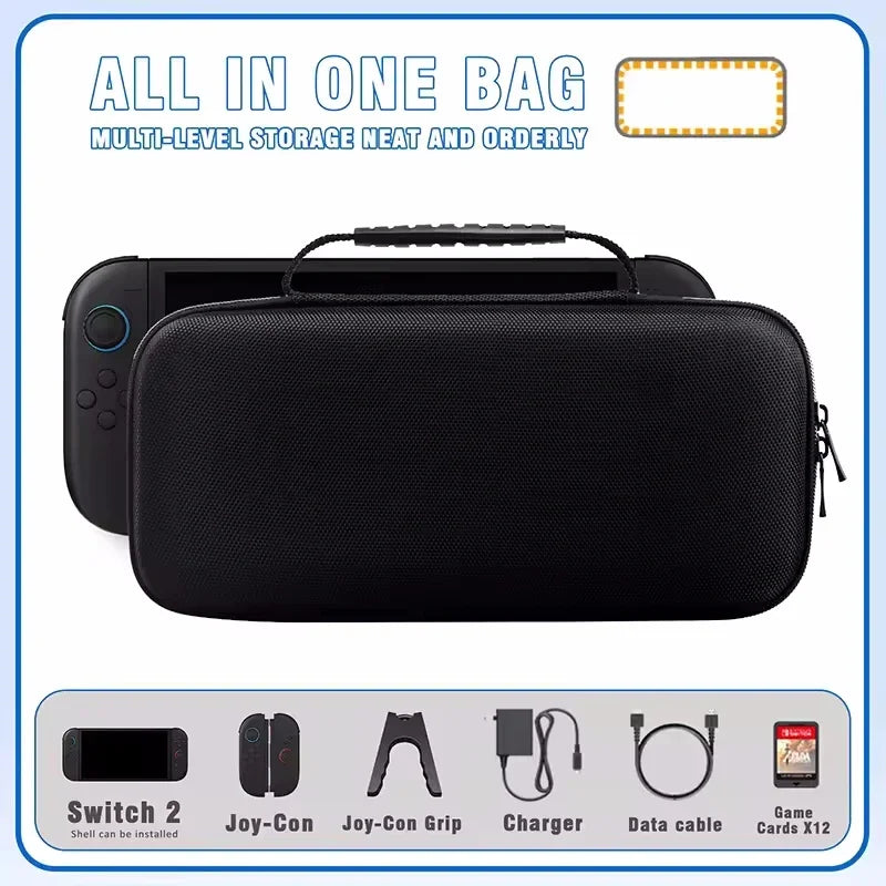 Nintendo Switch 2 Hard Shell Carrying Case & Game Card Holder