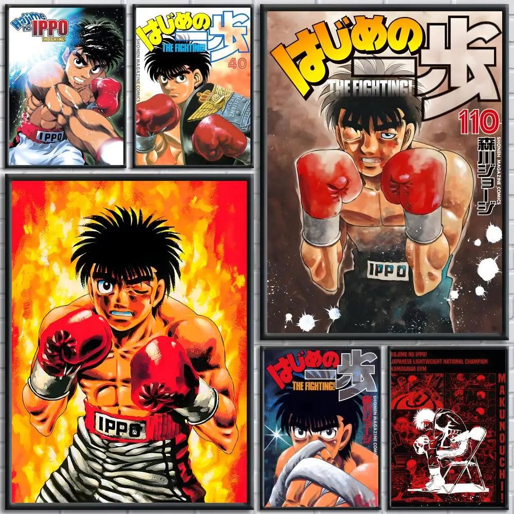 Hajime No Ippo Anime Wall Poster Removable Sticker Decal
