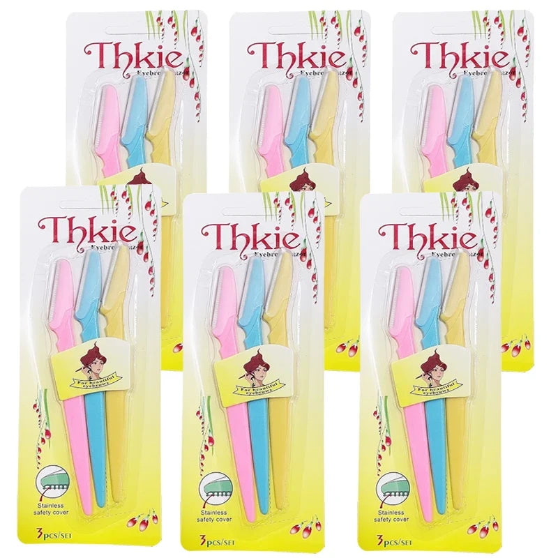 Women's Eyebrow Razor & Face Hair Trimmer Set with Covers