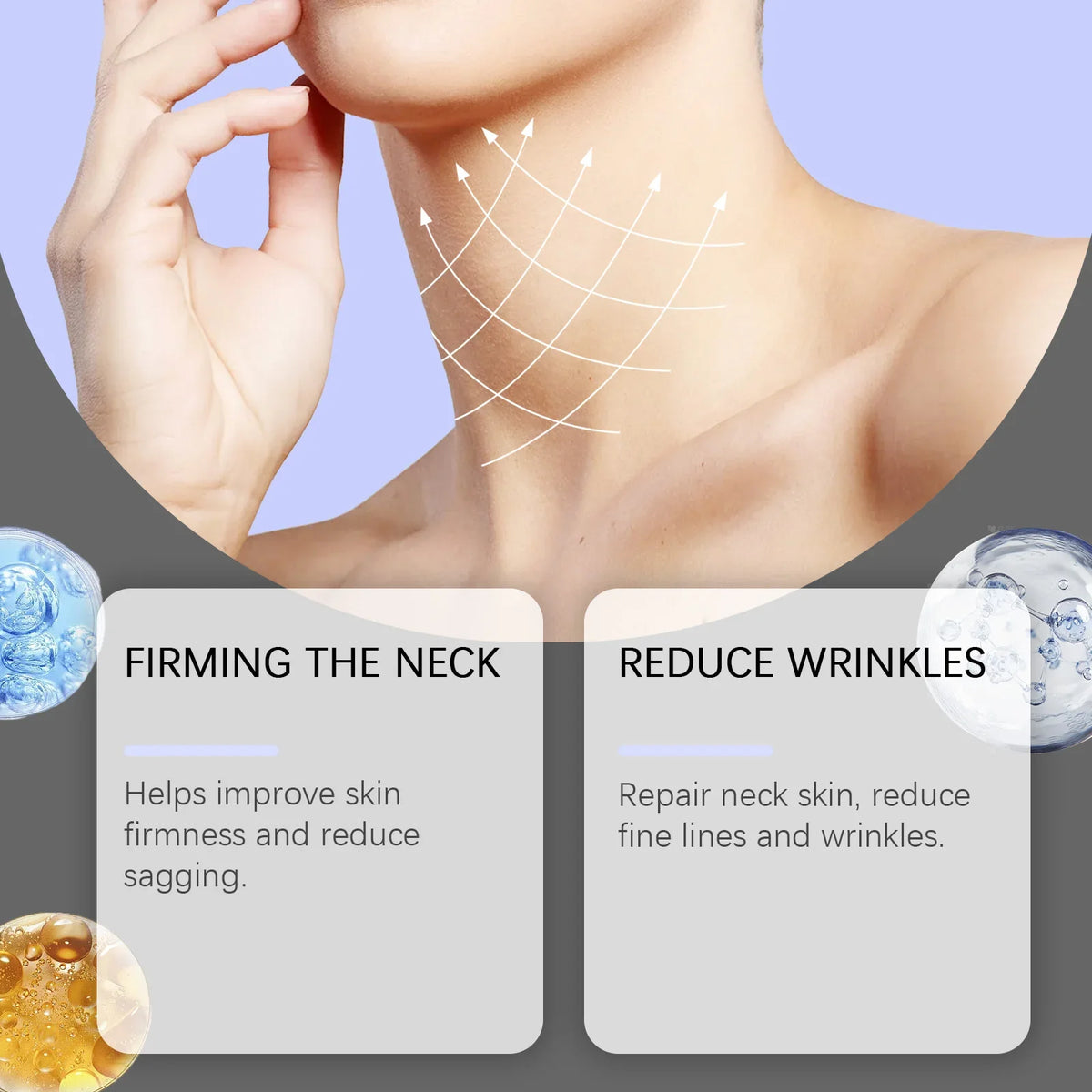 Neck Firming Roll-On Massage Cream | Lifting & Wrinkle-Smoothing