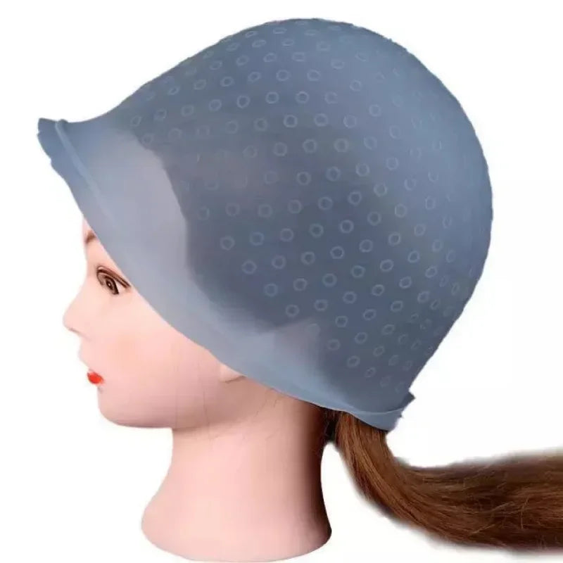 Silicone Hair Highlighting Cap with Hook Needle | Reusable