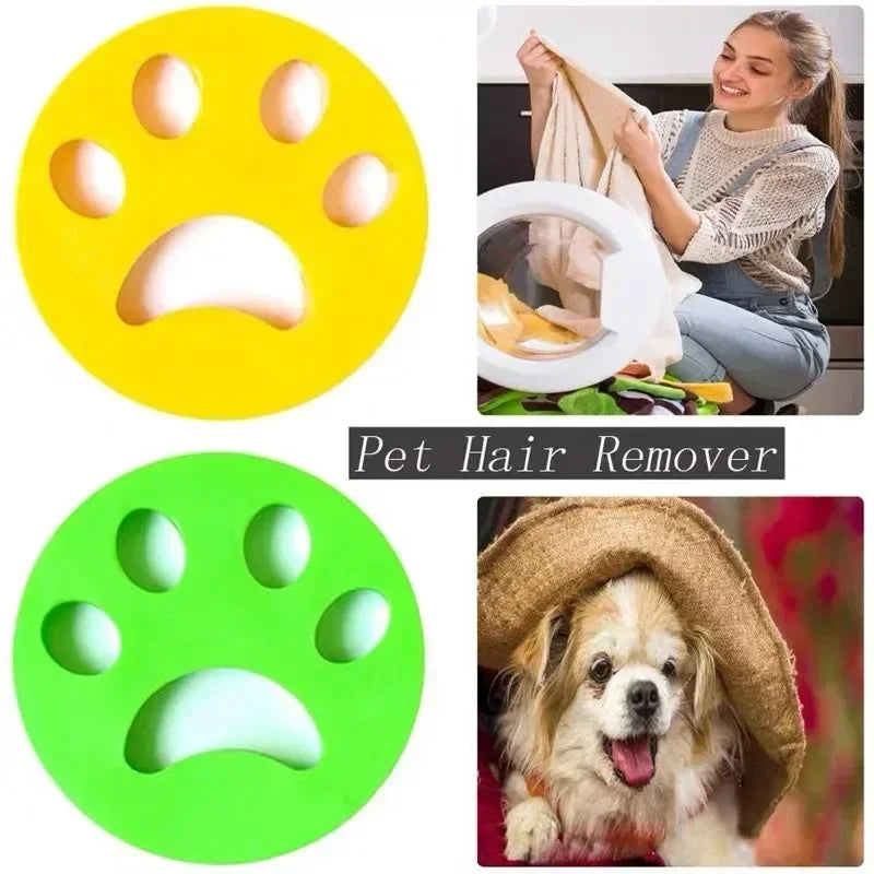 Silicone Pet Hair & Lint Remover Laundry Ball – 1 or 2 Pack