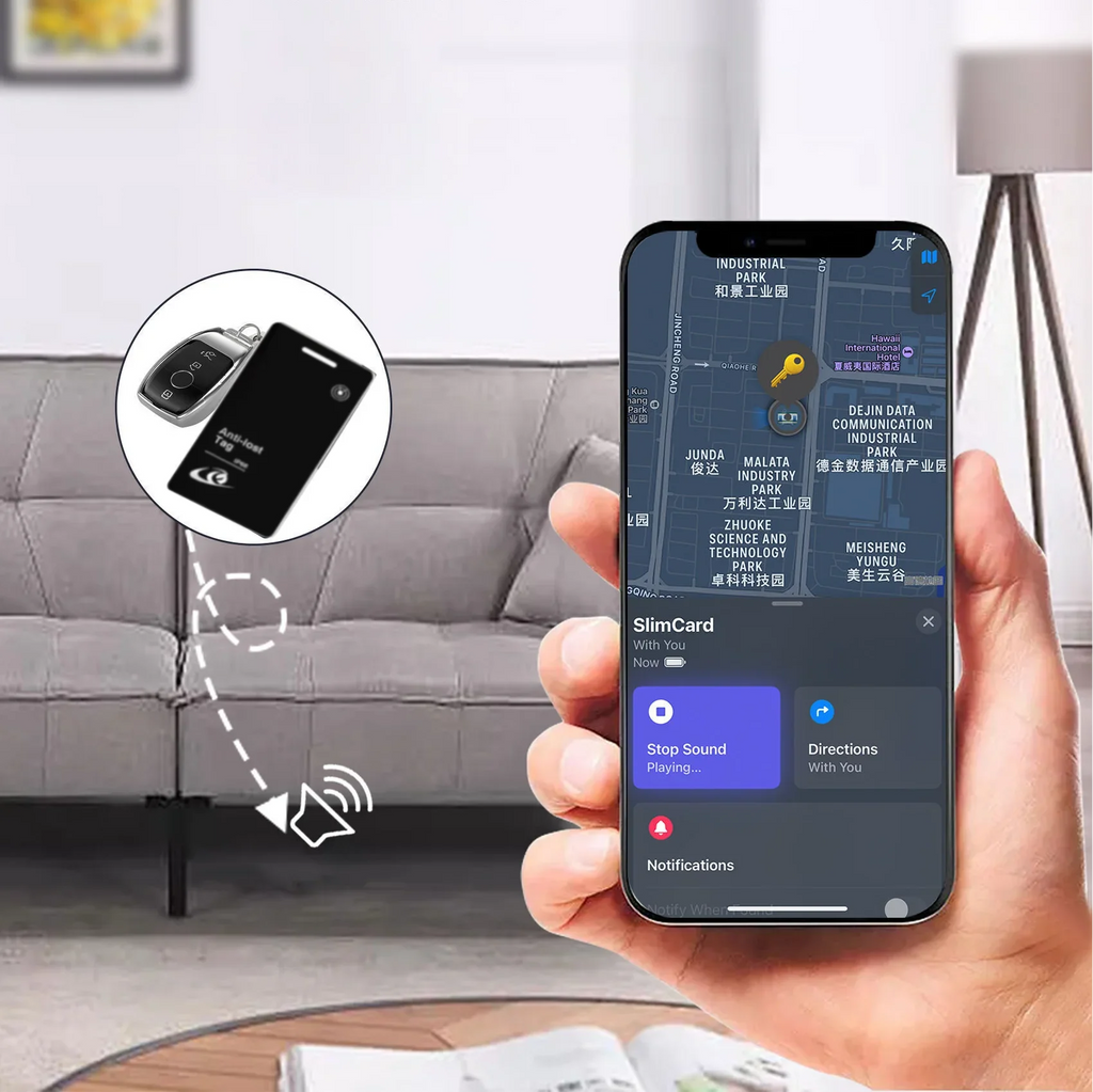 Ultra Thin Global GPS Android iOS Locate Dual System Tracker