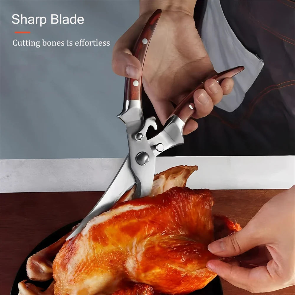 Multi-Functional Kitchen Scissors – Non-Slip BBQ & Bone Shears