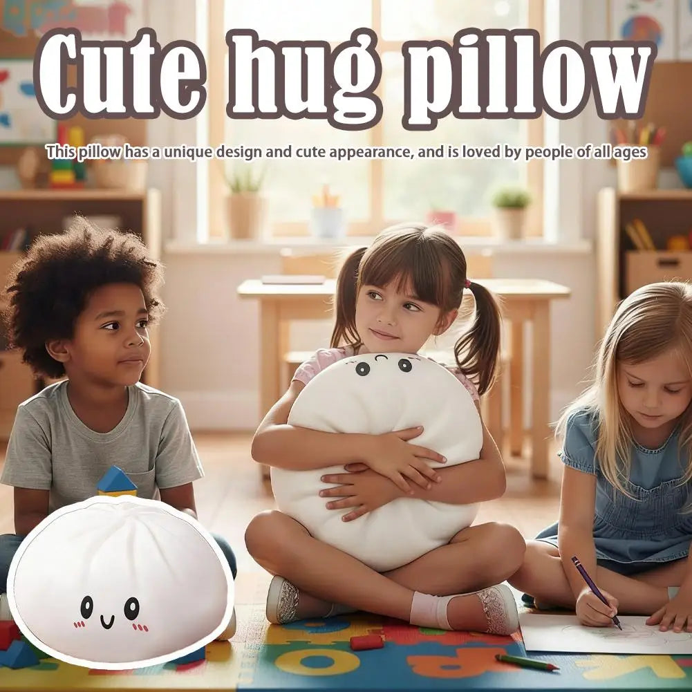 Oversized Dumpling Plush Pillow – Squeeze Toy & Stress Relief