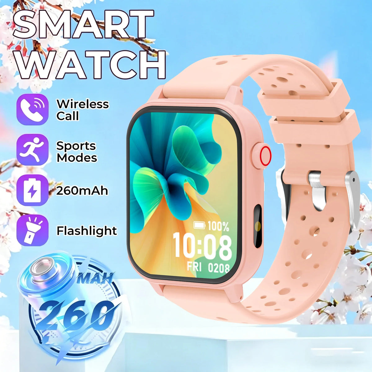 Smartwatch Men Women Wristwatch Smart Watch Message Fitness Monitor