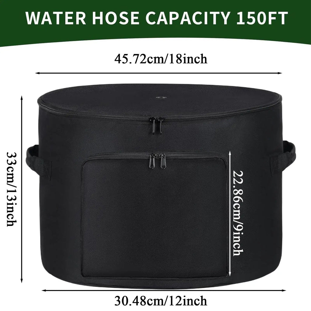 Garden Hose Storage Pot – Weatherproof 150ft Oxford Organizer