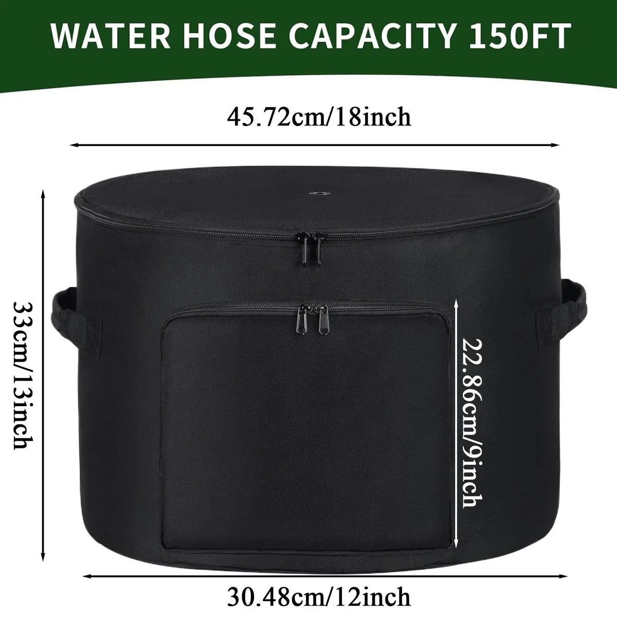 Garden Hose Storage Pot – Weatherproof 150ft Oxford Organizer