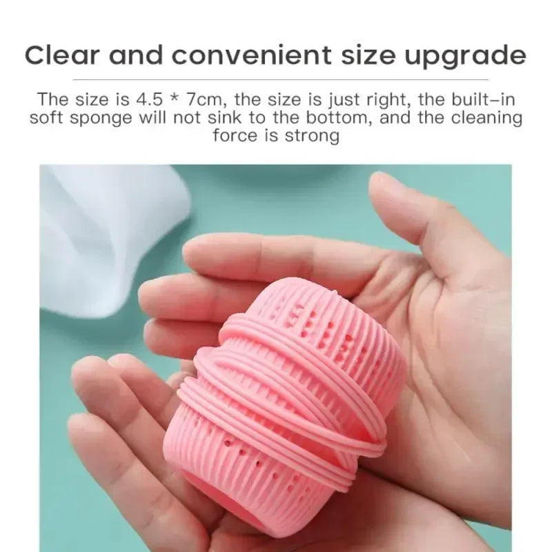 Silicone Laundry Ball – Anti-Tangle Washing Machine Cleaner