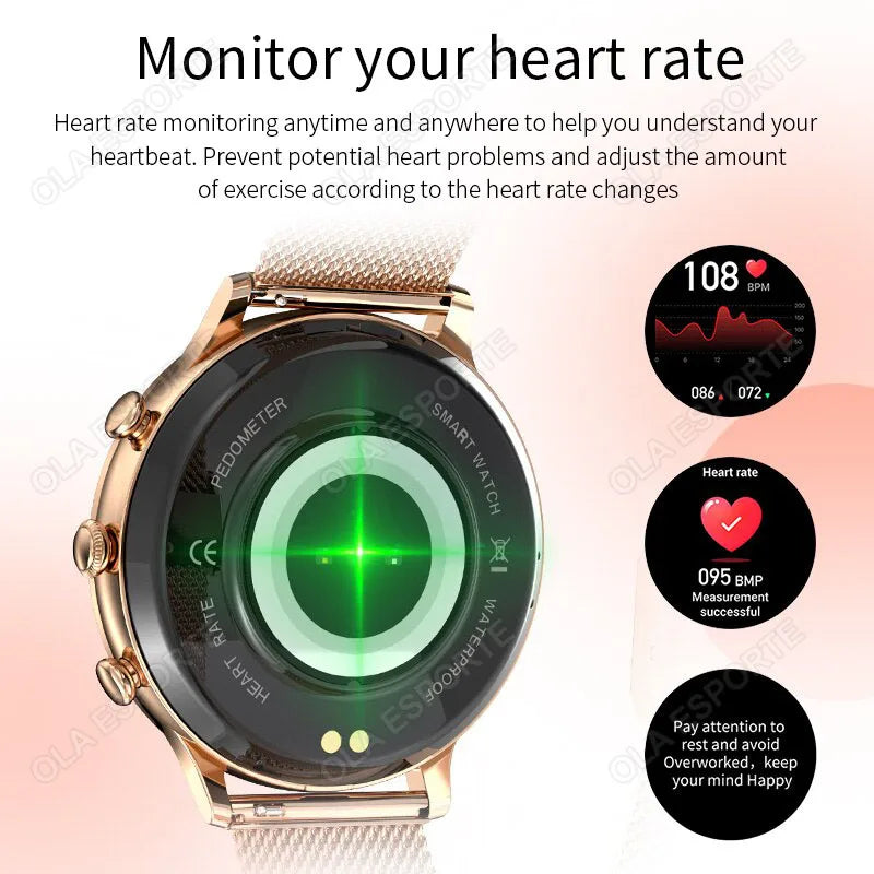 Ola Esporte Women's Smart Watch | Bluetooth Calls & Fitness