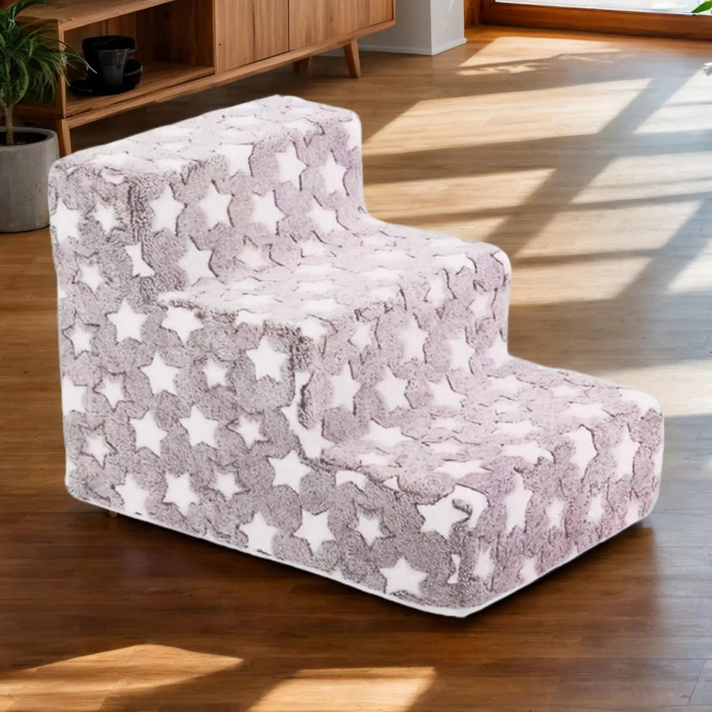 Dog Steps Bed 3 Non-slip Cat Stairs Ramp Couch Removable Ladder