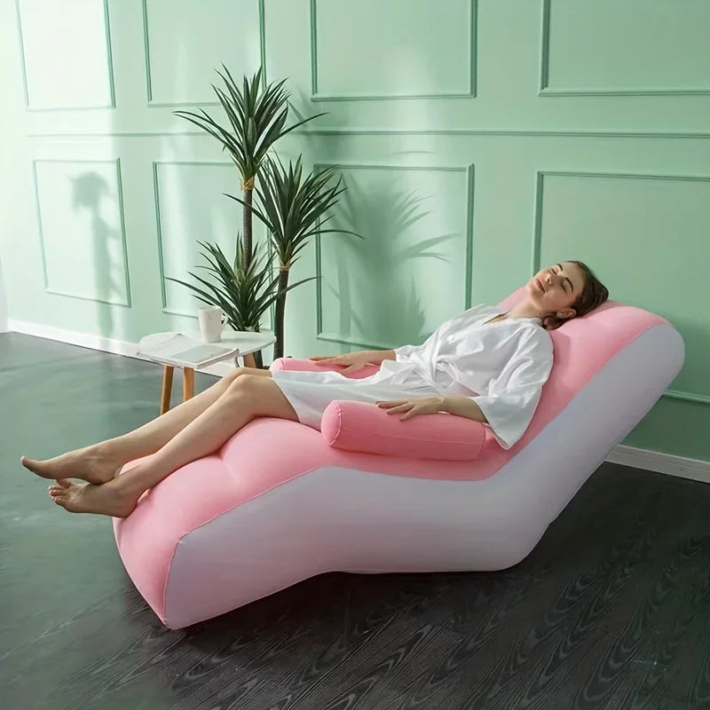 Inflatable S-Shaped Ergonomic Lounge Chair | Kids & Adults
