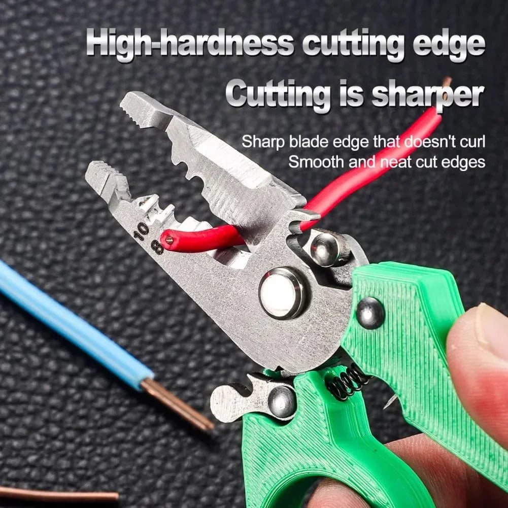 Automatic Wire Stripper, Cutter & Crimper Tool – Aluminum