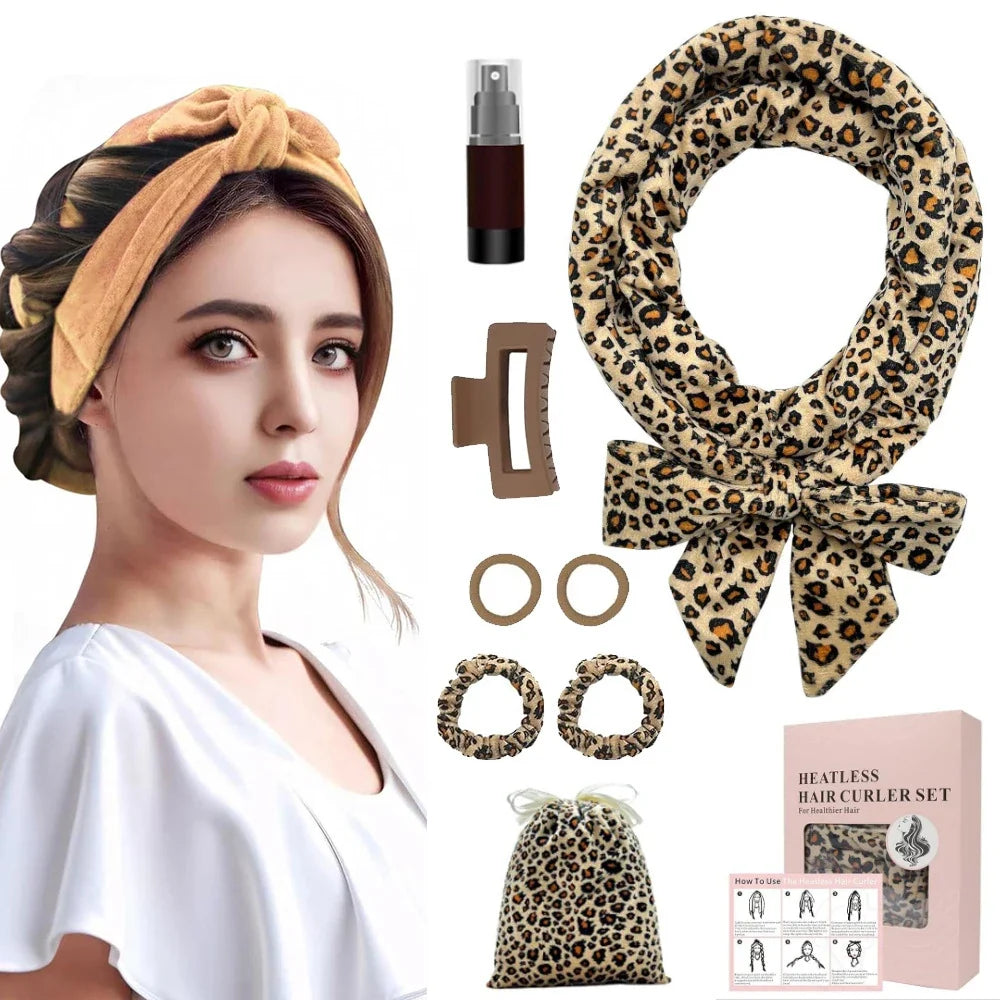 Heatless Curls No Heat Curlers Overnight Headband Women Lazy Curler