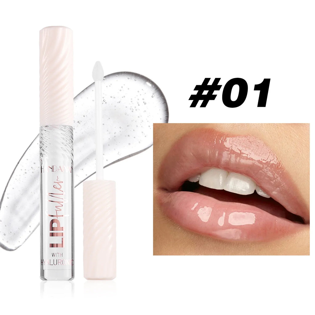 HANDAIYAN 8-Shade Mirror Lip Gloss | Hyaluronic Acid & Pearl