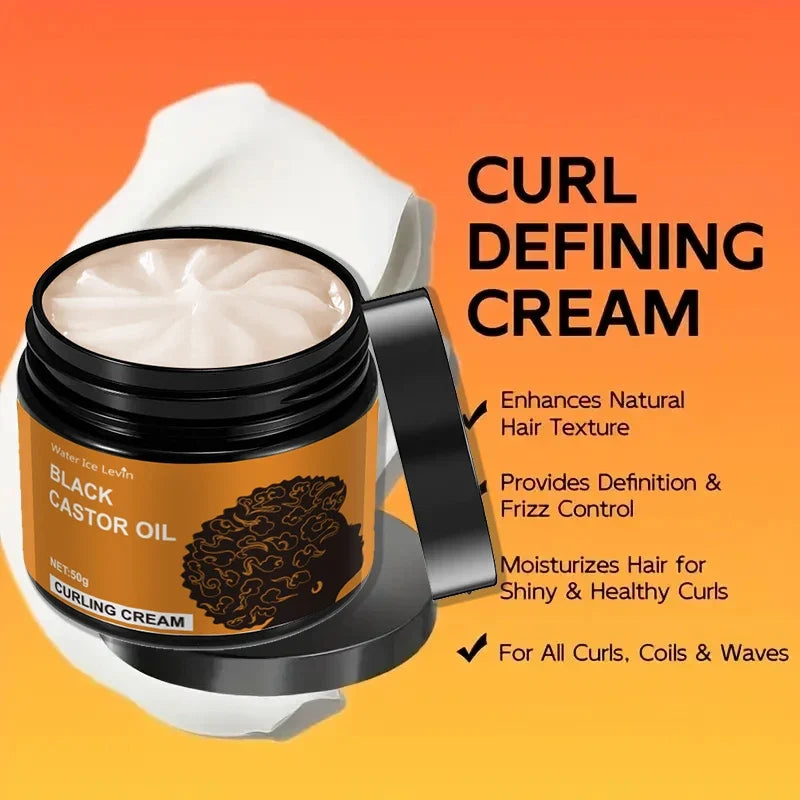 Black Castor Oil Curl Cream – Frizz-Free Moisturizing Curls