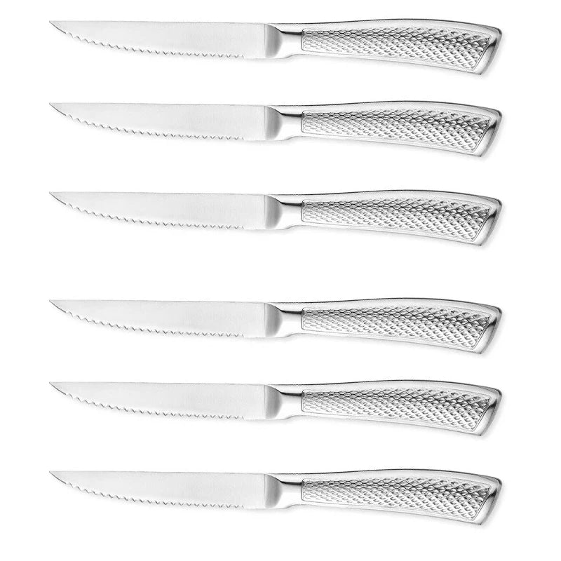 Stainless Steel Steak Knife Set – Serrated Knives 1, 3 or 6 Piece