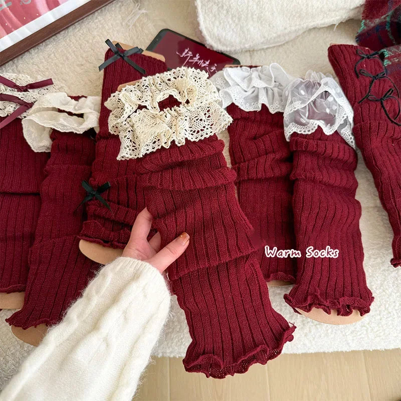 Women's Lace Calf Socks | Lolita Korean Ballet JK Style