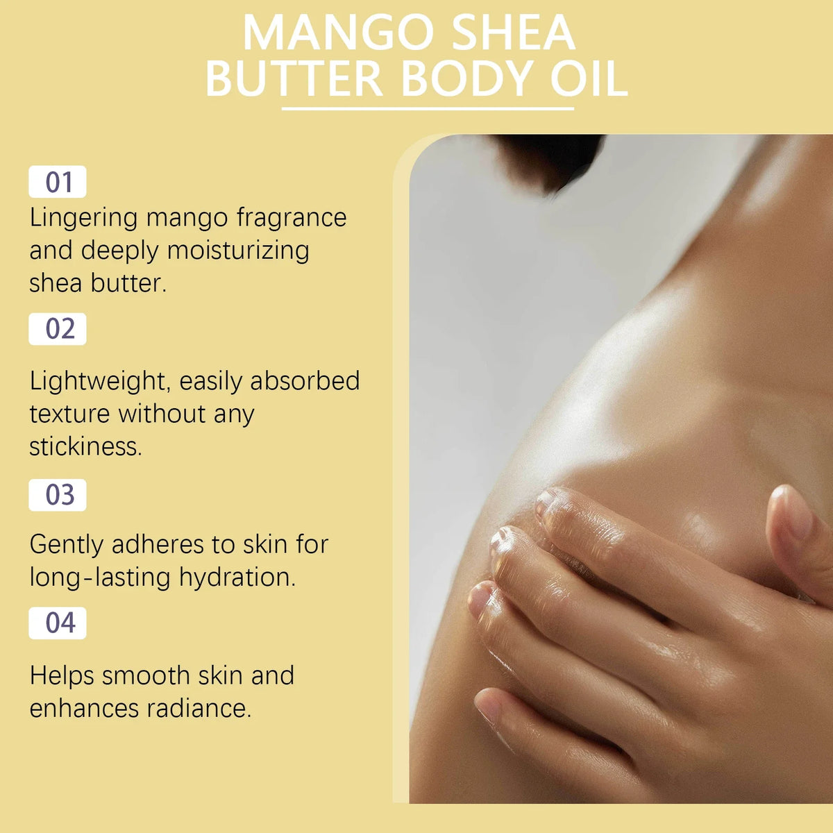 Mango & Shea Butter Body Oil – Hydrating & Nourishing | OceAura