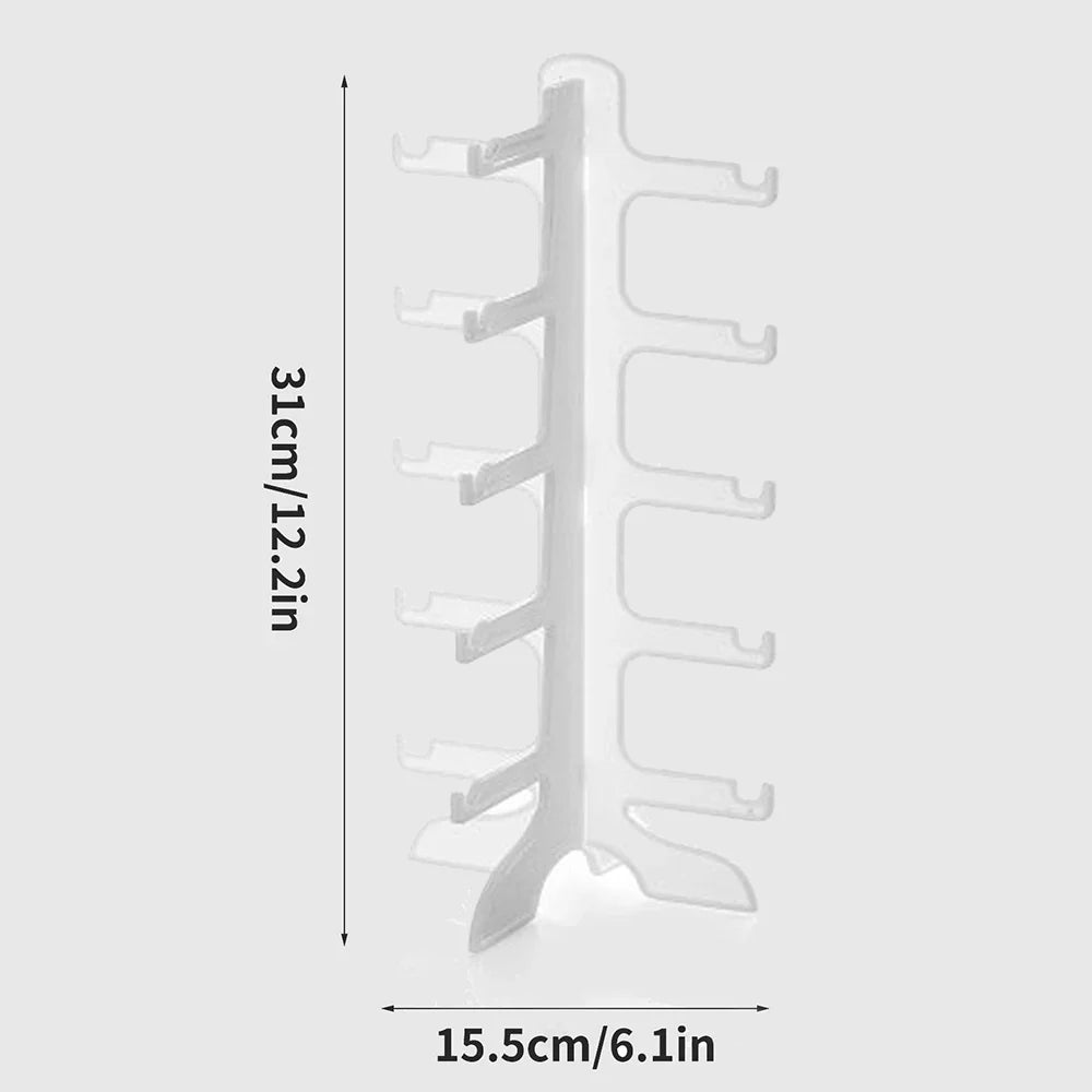 5-Slot Eyeglasses & Sunglasses Display Stand Rack Organizer