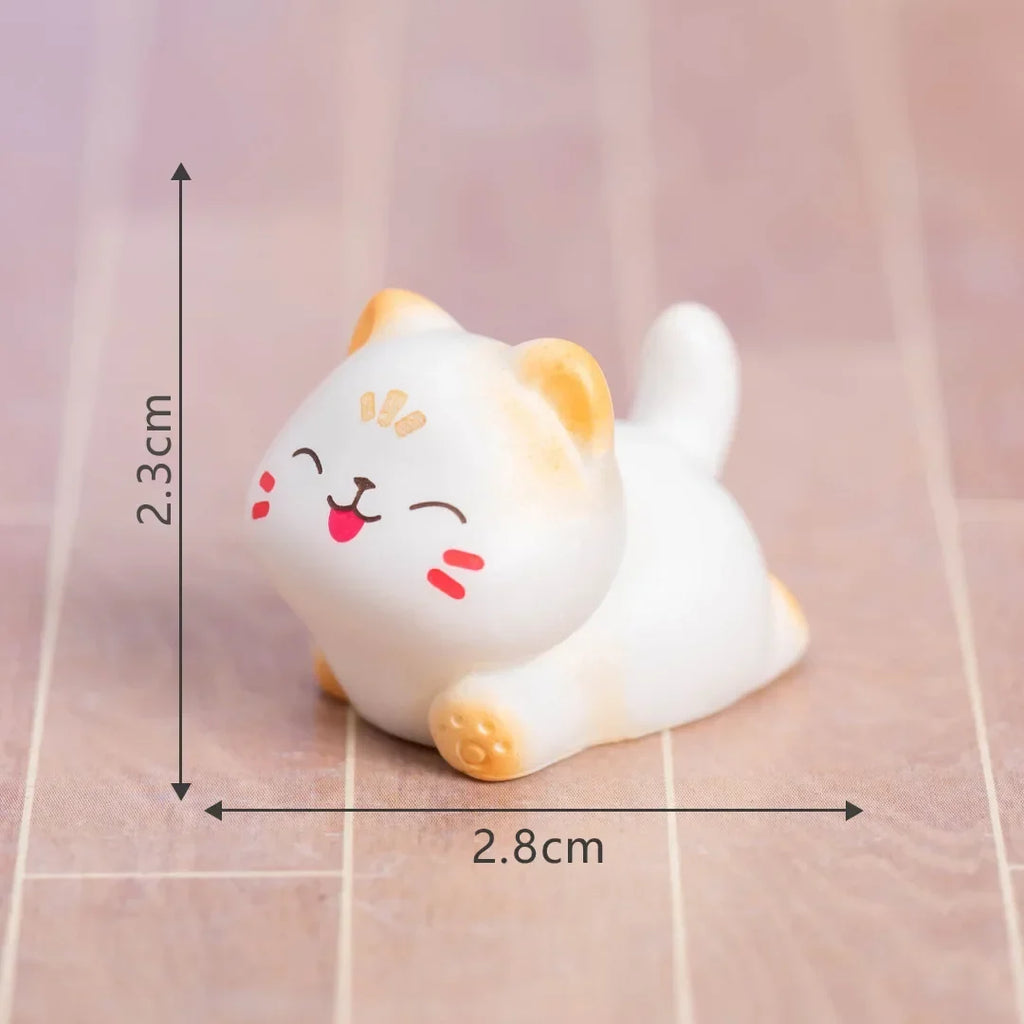 Mini Cats Ornament Fairy Garden Kitten Statue Kids Children Baby Room