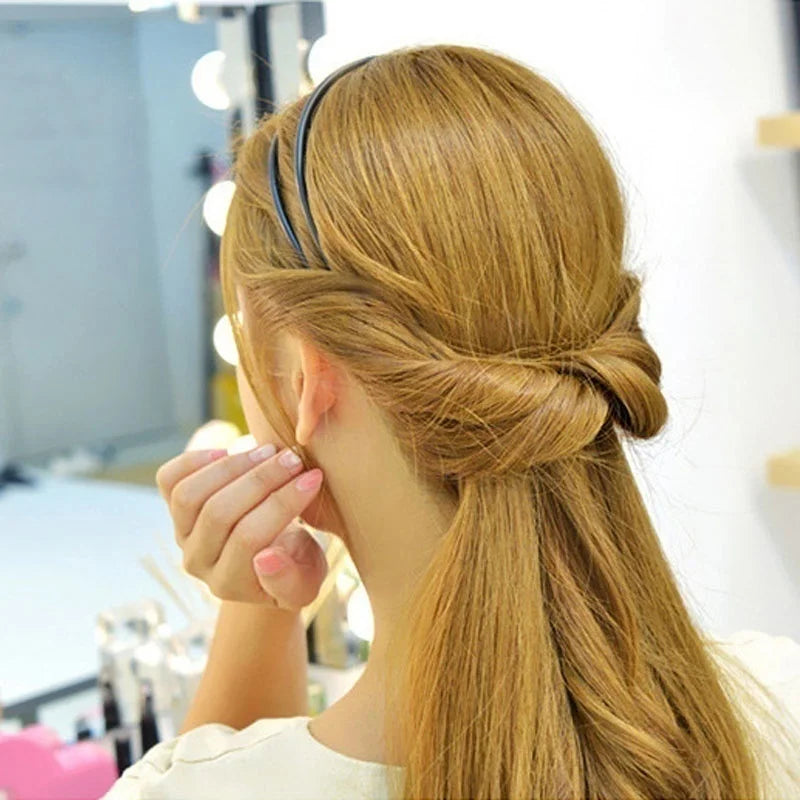 Fashion Women Girl Double Layer Adjustable Head Hair Hoop Elastic