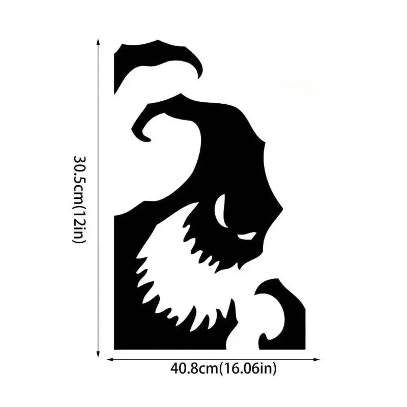 Halloween Stickers Party Decoration Double-sided Glass Display