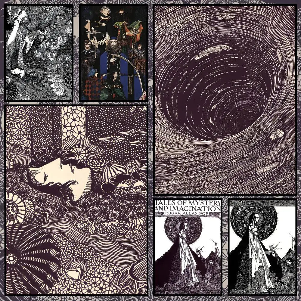 Harry Clarke Art Poster – Self-Adhesive Waterproof Wall Print