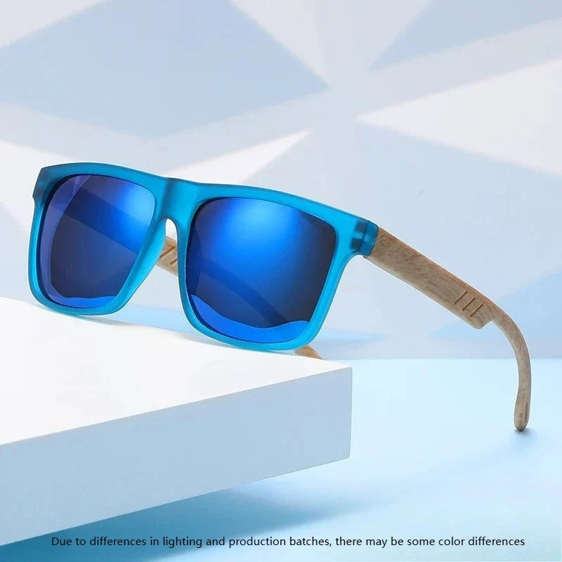 UV400 Square Fishing Sunglasses – Mirror Lens, Men & Women