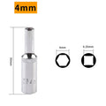 4- Deep Socket Adapter 1 Hex Wrench Heads Ratchet Sleeve Nozzles Nut